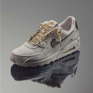 Nike (Victor Solomon) Air Max 90 ASW in White and Gold